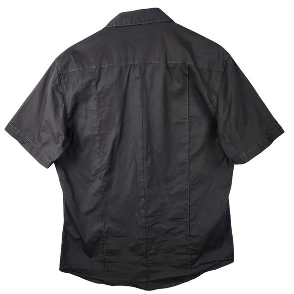 7 Diamonds Stretch Cotton Chocolate Brown Shirt Sleeve Button Up Shirt SZ XL EUC - Picture 2 of 15